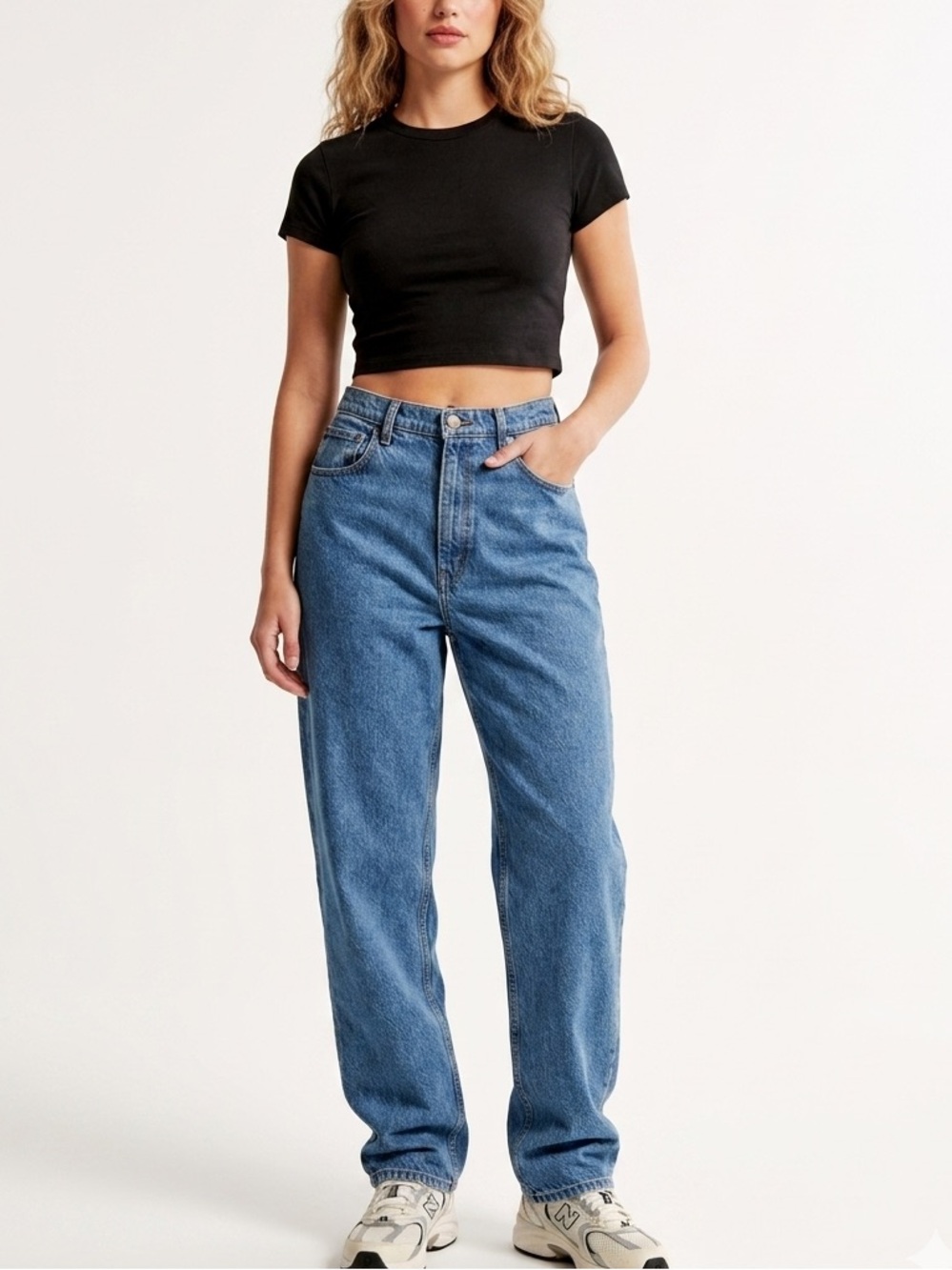 Abercrombie & Fitch the 90s straight ultra high rise jeans